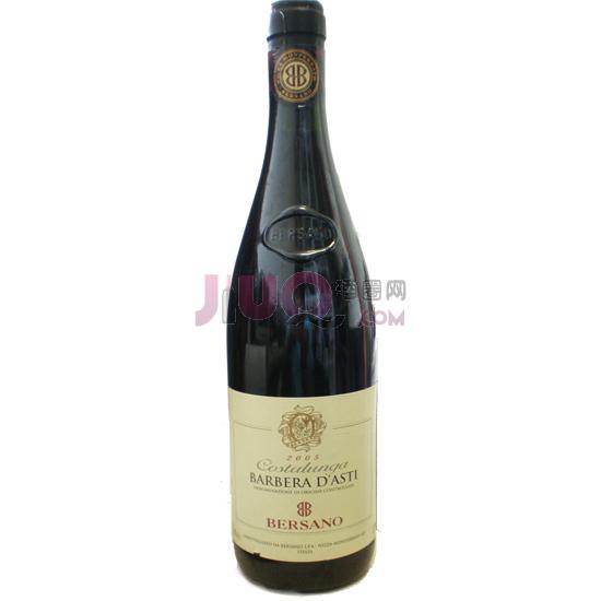 诺酒园芭芭拉阿斯提葡萄酒bersano barbera d