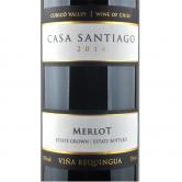 云端酒庄圣地亚哥梅洛干红葡萄酒（Vina Requingua Casa Santiago Merlot,Curico Valley）