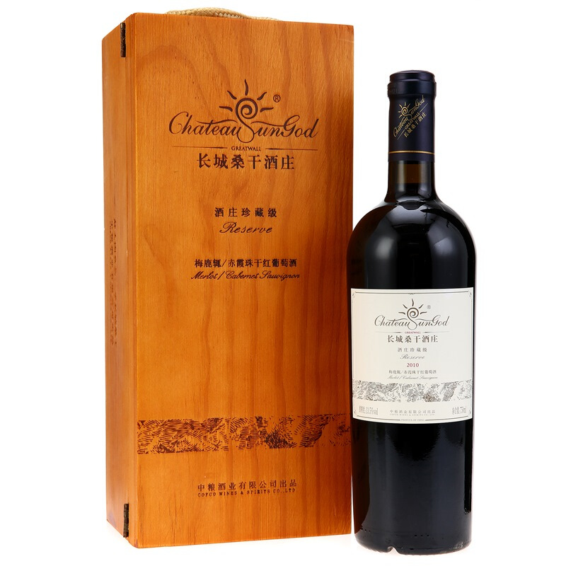 长城桑干酒庄珍藏级梅鹿辄干红葡萄酒（GreatWall Chateau Sungod Reserve Merlot）