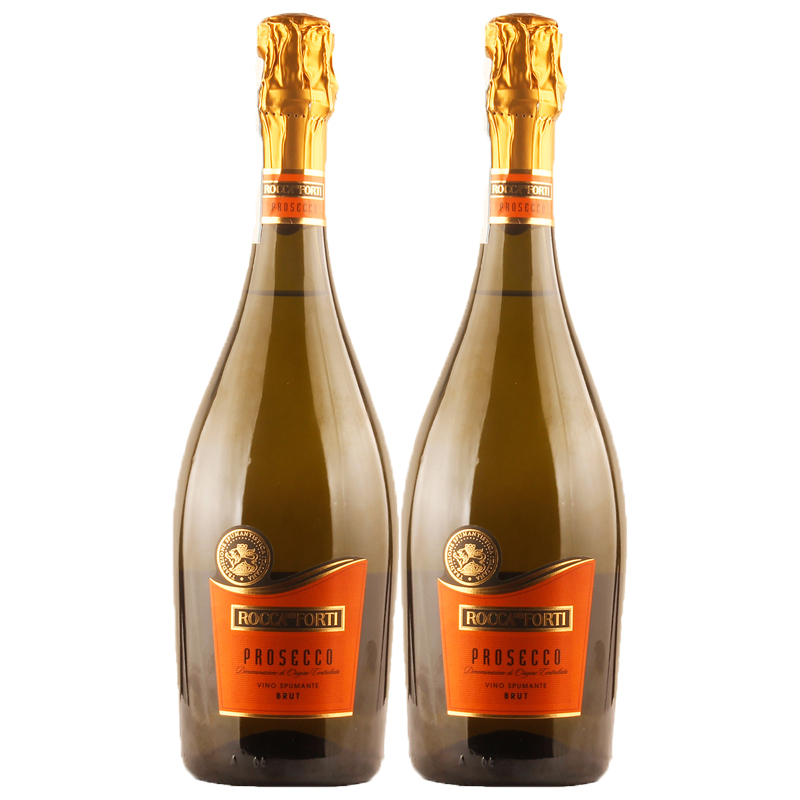 意大利DOC级普洛赛克起泡酒双支装（Rocca del Forti Prosecco）