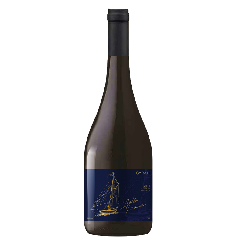 公主湾金帆珍藏西拉干红葡萄酒(Bahia Princesa Reserva Syrah Maule Valley)