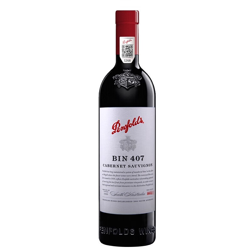 奔富Bin407加本力苏维翁红葡萄酒(Penfolds Bin 407 Cabernet Sauvignon)