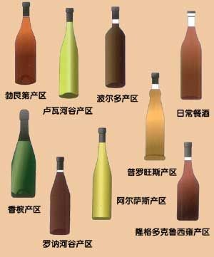 多姿多彩的葡萄酒瓶,葡萄酒,红酒,红葡萄酒,酒圈网